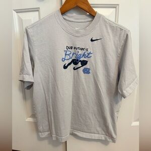 Nike North Carolina UNC Women's Our Future is Bright T-Shirt Size Small
